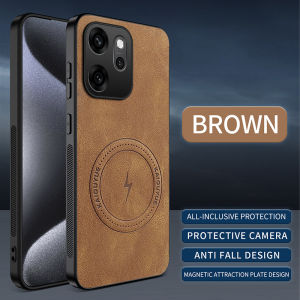 Applicable to OPPO Reno15Promax mobile phone case Lightning Napa pattern magnetic suction Realme NOTE80 protective case h260709