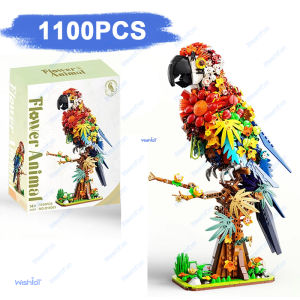 Q16003 Parrot 1100pcs Floral Tales Models DIY Small-Piece Building Blocks Brick MOC Technical Assembly Toys