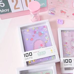 [mycupatea] A6 into oil quicksand hand account book notebook student stationery cartoon notepad coloring page gift 小号A6入油流沙手账本笔记本学生文具用品卡通记事本彩页礼品