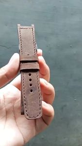 Strap Jam Tangan Kulit Asli Custom Warna Coklat - Garansi 1 Tahun