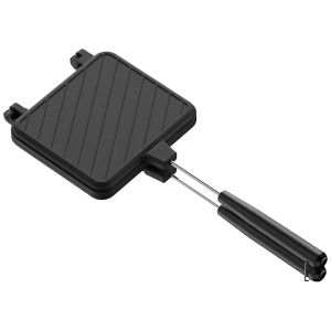 [Jocestyle Mall] Hot Sandwich Maker Double Sided Hot Dog Toaster Nonstick High Temperature Resistant for Breakfast Pancakes Toast Omelets