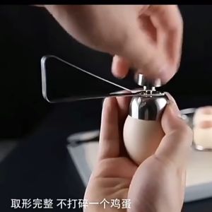 Stainless Steel Egg Opener Egg Scissors Egg Topper Cutter Shell Opener Eggshell Opener Kitchen Tools