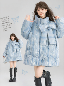 Keiko | Áo Cloak Mỏng Dày Mùa Đông Có Nơ Tháo Lắp Được