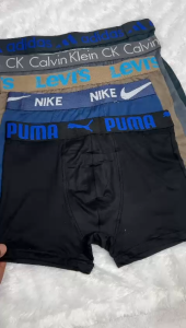Celana Boxer 3pcs Sutra Es Pria Celana Boxer Bersirkulasi Mulus Ukuran Besar Celana Pendek Musim Panas Hanya untuk Anak Laki-laki Size M.L.XL.XXL
