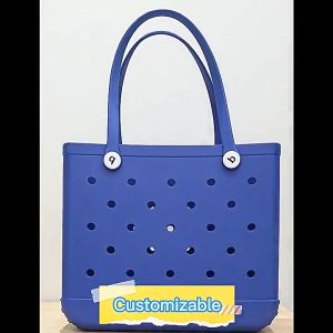 HANDY STYLE VERSION OF BAG DURABLE GOOD QUALITY RUBBER MATERIAL Waterproof EVA Rubber Tote Beach Bags for Women - Womens Advanced Handbags Durable Premium Rubber Summer Beach Bag Travel ToteSimple Modern Beach Bag for Beach Pool Boat Sports Deep Ocean