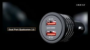 Inbox Lamborghini Car Charger Mobil 3.0A Fast Charging Quick Charge 3.0 Dual USB LED Adapter Adaptor