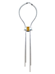 Cherienui Adjustable Snake Bone Necklace Gemstone Bow Tie Fashion Jewelry Luxury Trendy Accessory for Autumn Winter