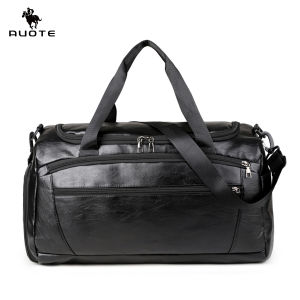 AUOTE กระเป๋ากีฬากลางแจ้งใส่ได้ทั้งชายและหญิงแห้งและเปียกมีช่องแยกสำหรับใส่สายกระเป๋ายิมแบบพกพาแฟชั่นเดินทางเล่นโยคะว่ายน้ำกระเป๋าออกกำลังกาย