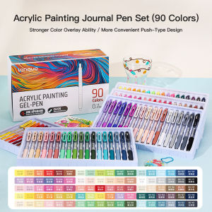 Bút Gel Vẽ Acrylic LANGUO Có Thể Thu Vào Ngòi 0.7mm 36/54/72/90 Màu Dành Cho Học Sinh Văn Phòng Trường Học Vẽ Graffiti Viết