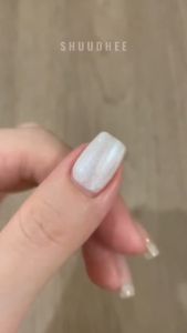 Nail Art GAOY Baroque Pearls Glitter Nail Polish Gel Silver White Fine Glitter UV Phototherapy Glue Manicure 戈雅巴洛克珍珠甲油胶