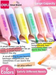 deli | Student Use Colored Highlighter Pens High Capacity