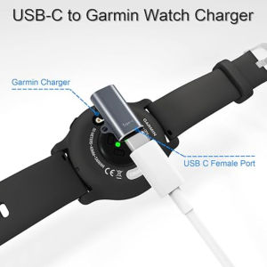 USB C 90 Degree AdapterGarmin Watch Charger to USB C Cable Converter for Garmin Fenix 7 7S 7X 6S 6X 5 5S 5XForerunner 945 245