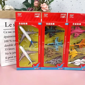 Đồ chơi máy bay hợp kim chạy cót kéo lùi nhiều màu mới nhất 2025