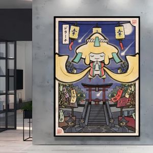 KAYOU | 2026 Canvas Artwork Painting Pokemon Lugia Poster Cartoon Character Picture Not Fading Modern Home Wall Decorat Birthday Gifts