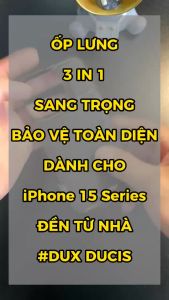 Ốp Lưng Da Dành Cho iPhone 15 Pro Max / iPhone 15 Pro / iPhone 15 Plus / iPhone 15 Hỗ Trợ Sạc Từ Tính DUX DUCIS Rafi Series - HÀNG CHÍNH HÃNG