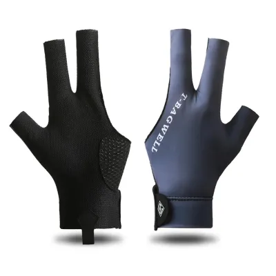 Billiards Gloves for Left And Right Hand Three Fingers Full Finger Snooker Table Tennis Touchscreen Wear Resistant Non Slip