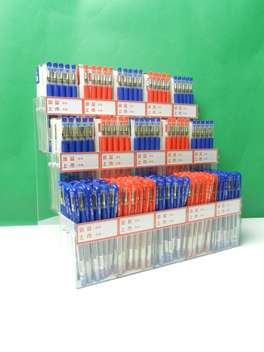 Supermarket Pen Holder Acrylic Pen Display Stand Stationery Store Pen ...