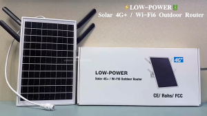 Solar Powered 4G LTE WiFi Router with SIM Card Slot Portable Mobile Hotspot for Camping & Outdoor No Setup Required