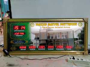 JAM MASJID TIPE BESAR ukuran 125 × 55cm