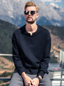 Enjeolon | Loose Fit Pure Color American Style T-Shirt