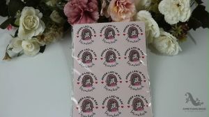 60Pcs Thank You Sticker Saranghae Girl Order Lagi TY045