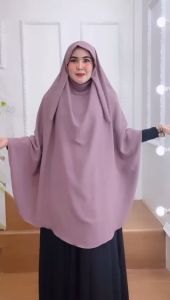 Hijab Syari Frensh Khimar Malay Kode ASALWA Bahan Kringkel AirFlow By Ory AjeZas Collection