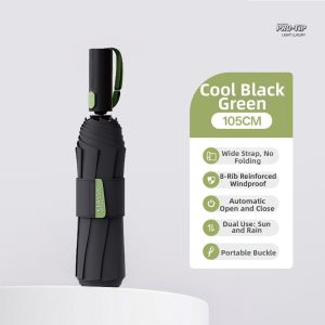 ZHENGYU | Mens Strong Durable UV Rainproof Wind Resistant Auto Umbrella