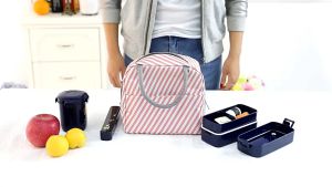 ALENADAY - Tas Bekal Makanan & minuman Anti Bocor Premium Travel Luch Bag Alumunium Foil TK12
