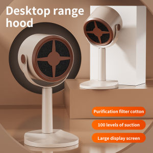 Electric Desktop Range Hood USB Adjustable Angle Portable Mini High Suction Power Exhaust Fan for BBQ Hot Pot Kitchen Appliance