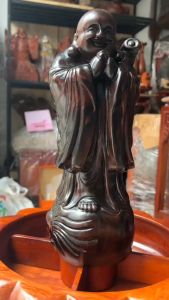 Tượng Phật Chúc Phúc Gỗ Mum Nguyên Khối Cao 30Cm Mang Mọi Điều Tốt Lành Cho Gia Chủ