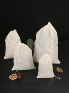 Pure Cotton Chinese Herbal Medicine Sachet Reusable Soup Strainer Wine Soaking Bag Bean Paste Brewing Bag Spices Bag