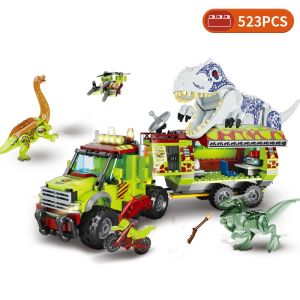 Dinosaur Adventure Squad Model Decoration Holiday Gifts  523Pcs Brick Childrens Educational Toy