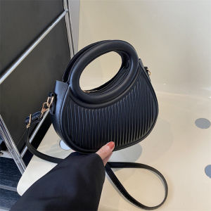 Túi Xách Thời Trang Phong Cách Hàn Quốc Túi Đeo Chéo Vai Đơn Thời Trang Xuân 2024 Túi Xách Mềm PU Màu Trơn Có Khóa Từ