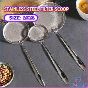 Need. Kitchen Stainless Steel Mesh Spoon Sifter Sieve Filter Kitchenware Cooking Skimmer Strainer S/M/L