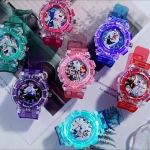 KID LED WATCH JAM TANGAN KANAK LAMPU LIGHT WATCH ANAK LELAKI SPIDERMAN WATCH FROZEN WATCH ULTRAMAN WATCH IRON MAN WATCH