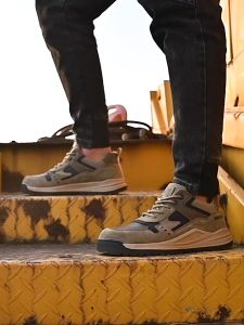 Steel Toe Safety Shoes Men Work Sneakers Puncture-Proof Protective Safety Shoes Men Indestructible Shoes Work Safety Boots Male