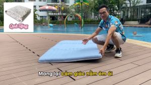 Đệm Topper nệm Foam Kingroll cao cấp dày 5cm đủ kích thước có thun ràng - Đàn hồi nâng đỡ và êm ái