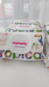 Khăn giấy ướt 100% sợi tự nhiên và rayon Mamamy Tropical 60 tờ 90 tờ
