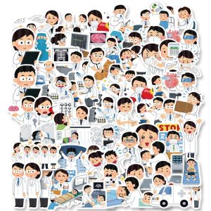 Medical Cartoon Stickers Waterproof Fun Decorative Emotion Symbols for Mobile Phones And Computers Cute Little People