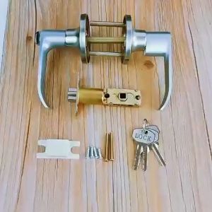 Entrance Lever Set Door Lever Straight Handle Door Knob Set Reversible Heavy Duty