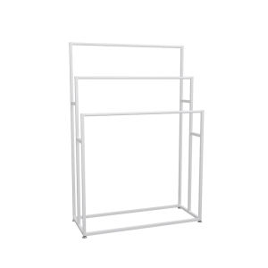 Nordic Style Bathroom Towel Rack Stand Storage Organizer Hanging Clothes Rack Kitchen Cloth Holder No Drilling Required