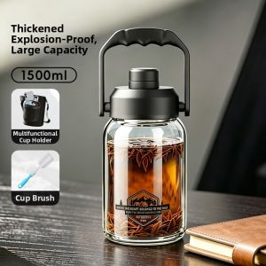 GIANXI | Large Mens Tea Infuser Glass Cup