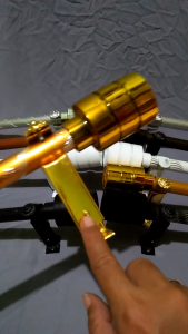 Brecket Double Penyangga Besi Batang Gorden Elite Vitrace Dan atau Alkan