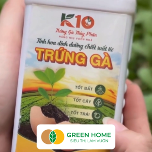 Phân Đạm Trứng Gà Thủy Phân K10 GreenHome Chai 500ml Axit Amin Tự Nhiên Từ Trứng Gà Cải Tạo Đất