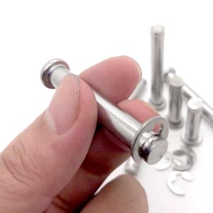 1/5pcs M3 M4 M5 M6 M8M10M12 304 Stainless Steel Flat Head Bearing Cylindrical Positioning Axis Roll Dowel Pin With Shaft Circlip