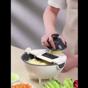 FAUS PARUTAN BASKOM SET MULTIFUNGSI / ALAT PARUT PEMOTONG PENGIRIS SAYUR KENTANG WORTEL SERBAGUNA / PERALATAN DAPUR