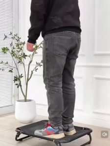 เตียงสุนัขขนาดใหญ่ที่นอนสุนัขพัได้เปลสัตว์เลี้ยงผ้าตาข่ายระบายอากาศ ที่นอนสุนัข แบบยกสูง S\M\L\XL