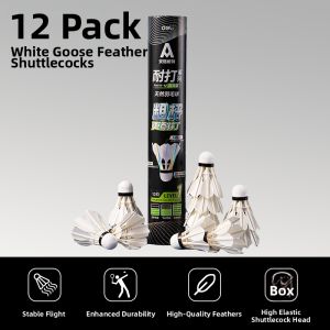 deli | Durable Outdoor Training and Entertainment Badminton 12 Pieces