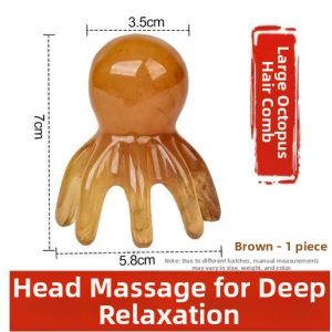 CHUICHUNFENG | Scalp Acupoint Massage Comb Octopus Portable