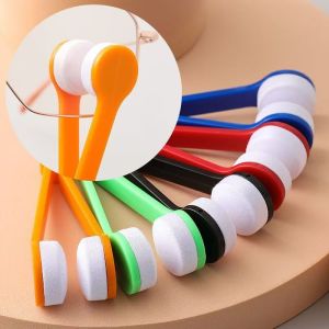 Multifunctional Portable Glasses Cleaning Rub Eyeglass Sunglasses Spectacles Microfiber Cleaner Brushes Wiping Tools Mini1Pcs